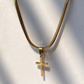 Trinity Cross Chain - Golden (Stainless Steel pendant)