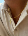 Trinity Cross Chain - Golden (Stainless Steel pendant)