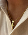 Trinity Cross Chain - Golden (Stainless Steel pendant)